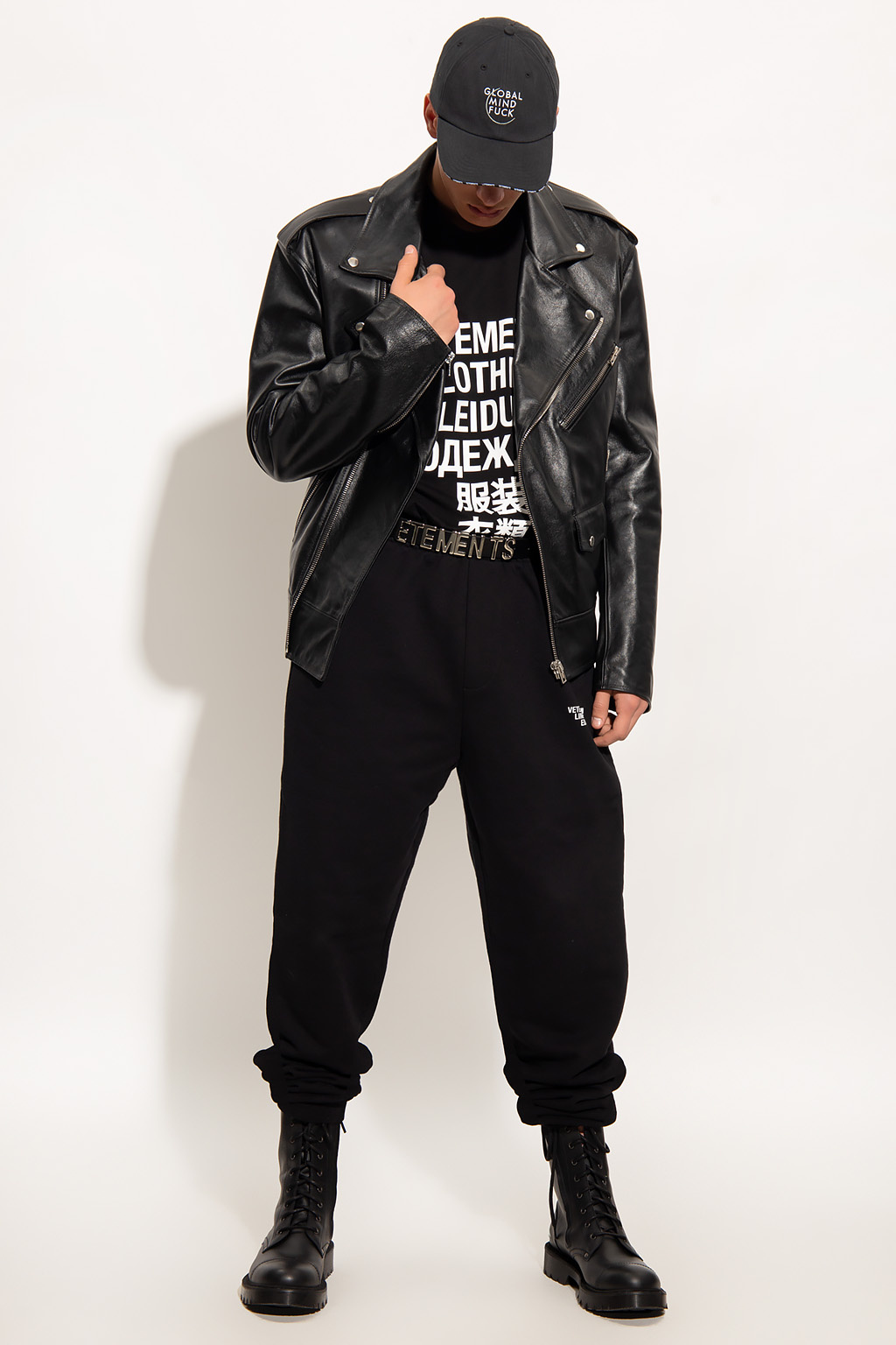 Vetements Black Oversized 'Unidad Hombres' Pullover